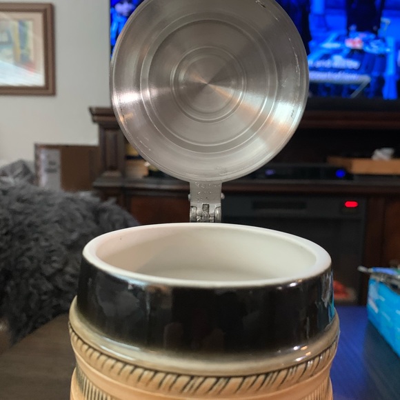 Sitzendorf Ceramic—Vintage, Large, German Bier Stein - Picture 9 of 12